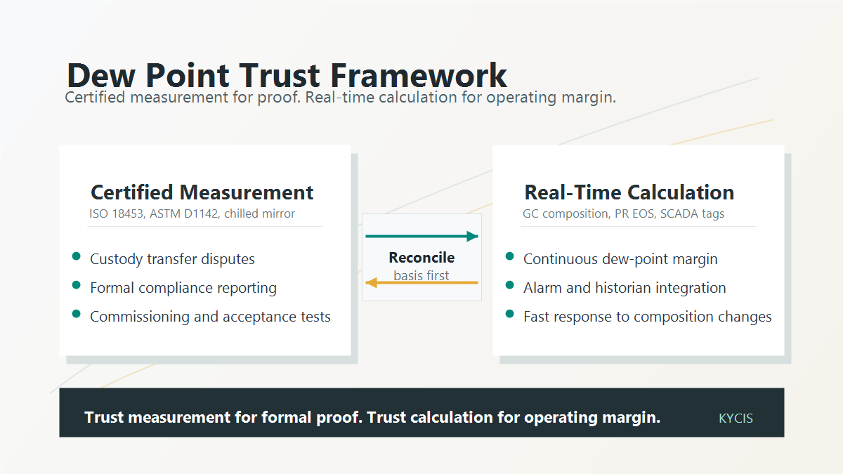 Dew Point Measurement vs Real-Time Calculation: ISO 18453, Chilled Mirrors, and When to Trust Which